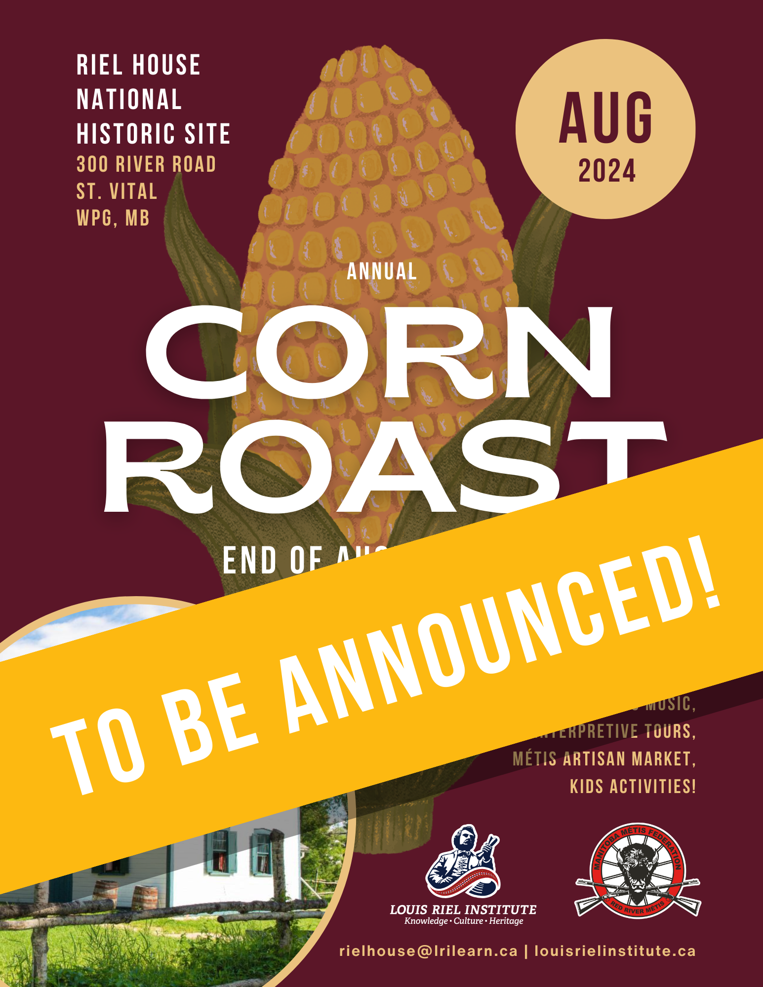 Corn Roast at Riel House 2024 Louis Riel Institute